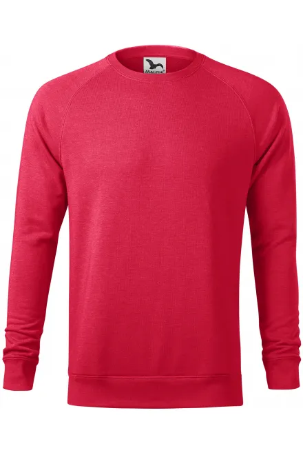 Einfaches Herren-Sweatshirt - roter Marmor, S