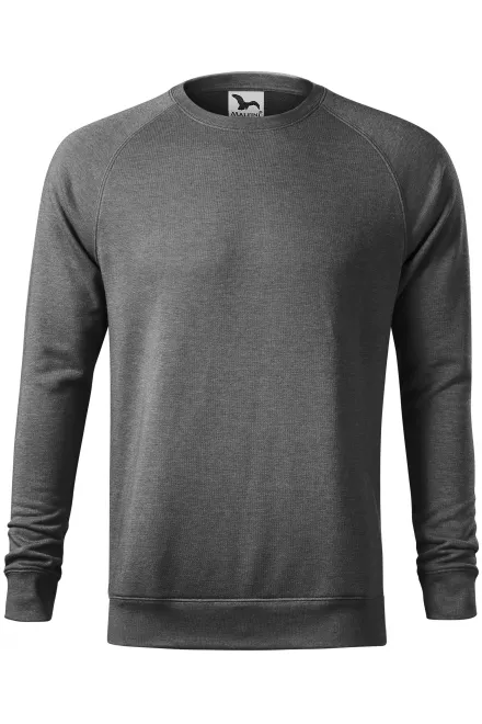 Einfaches Herren-Sweatshirt - schwarzer Marmor, S