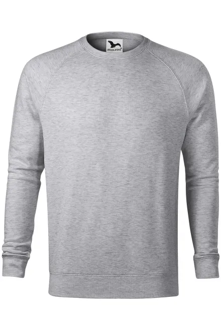 Einfaches Herren-Sweatshirt - Silberner Marmor, S