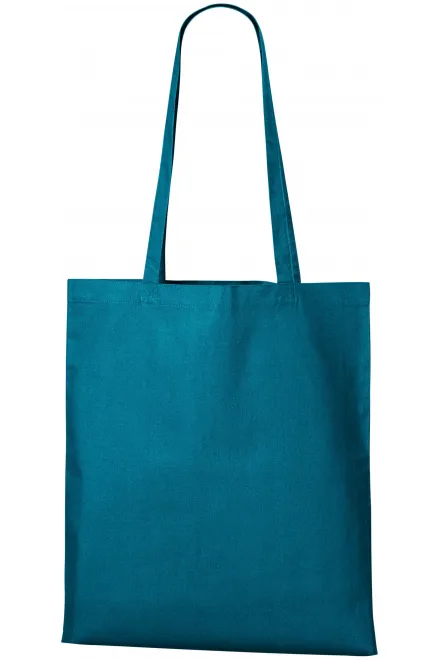 Einkaufstasche aus Baumwolle - petrol blue, uni
