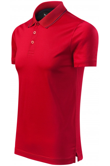 Elegantes mercerisiertes Poloshirt für Herren, formula red, Poloshirts