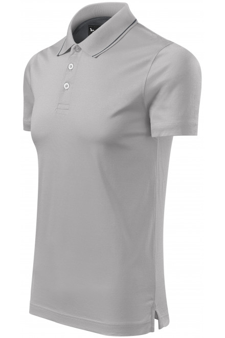 Elegantes mercerisiertes Poloshirt für Herren, Silber grau, einfarbige T-Shirts