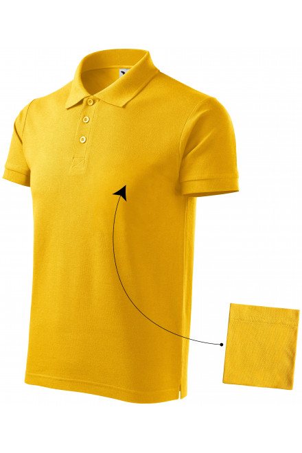 Elegantes Poloshirt für Herren, gelb, Herren-T-Shirts
