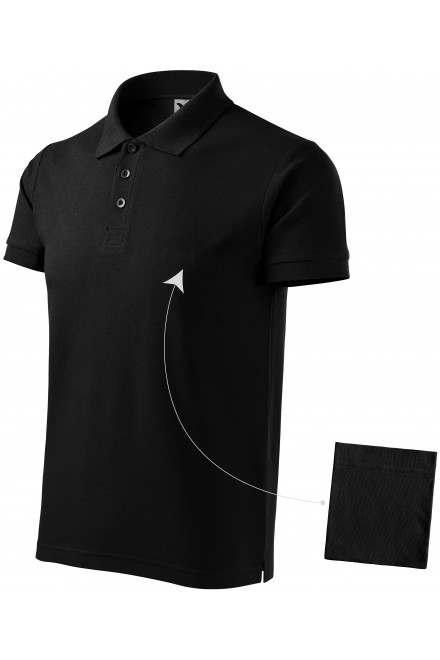 Elegantes Poloshirt für Herren, schwarz, Herren-T-Shirts