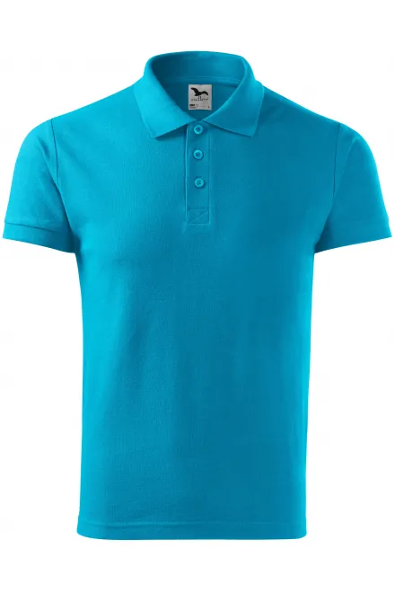 Elegantes Poloshirt für Herren - türkis, XL