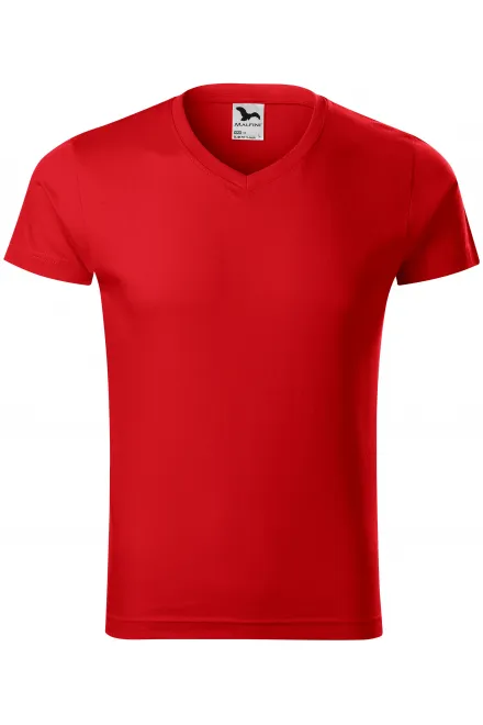 Eng anliegendes Herren-T-Shirt - rot, S