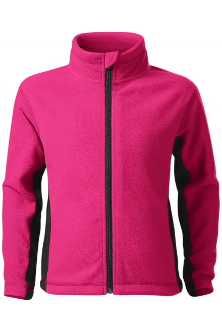 Fleece-Kontrastjacke für Kinder - lila, 122 cm / 6 Jahre