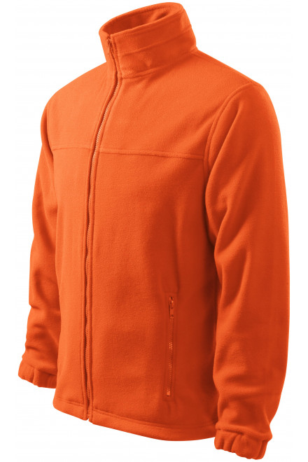 Fleecejacke für Herren, orange, Herren-Sweatshirts