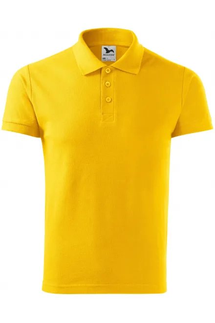 Gröberes Poloshirt für Herren - gelb, S