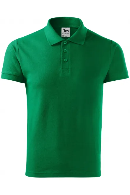 Gröberes Poloshirt für Herren - Grasgrün, S