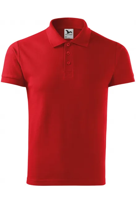 Gröberes Poloshirt für Herren - rot, S