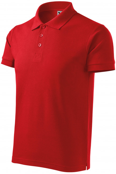 Gröberes Poloshirt für Herren, rot, Baumwoll-T-Shirts