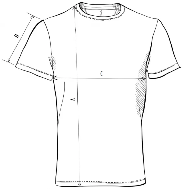 Unisex Sport T-Shirt - Maßtabelle