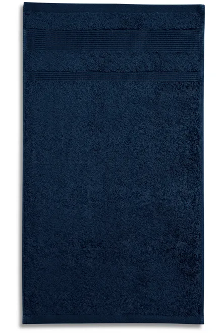 Handtuch aus Bio-Baumwolle, dunkelblau