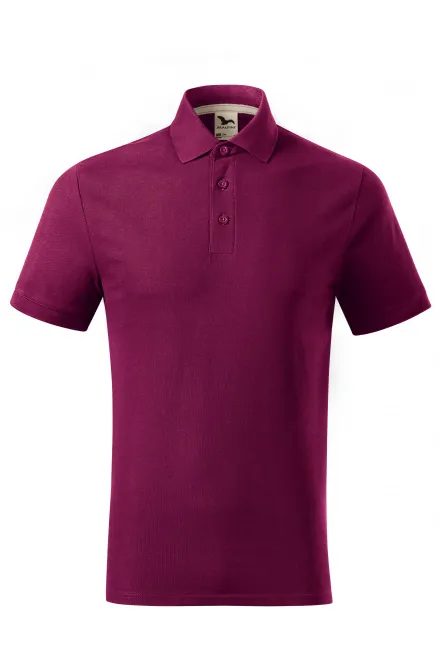 Herren-Poloshirt aus Bio-Baumwolle - fuchsie, XL