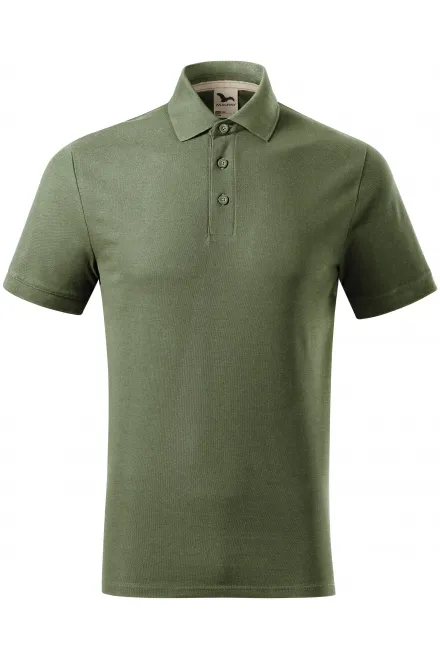 Herren-Poloshirt aus Bio-Baumwolle - khaki, XL
