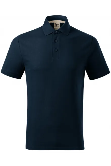 Herren-Poloshirt aus Bio-Baumwolle - dunkelblau, XL