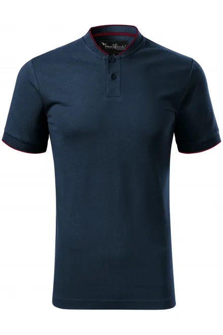 Herren-Poloshirt mit Bomberkragen - dunkelblau, S