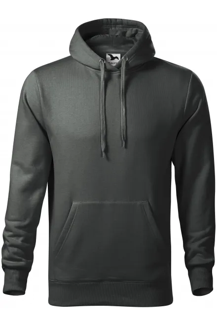 Herren Sweatshirt mit Kapuze ohne Reißverschluss - dunkler Schiefer, S