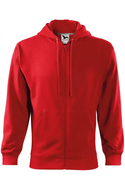 Herren Sweatshirt mit Kapuze - rot, M