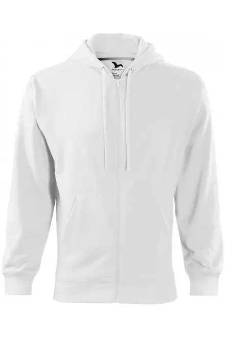 Herren Sweatshirt mit Kapuze - weiß, M