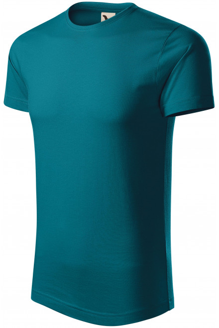 Herren T-Shirt aus Bio-Baumwolle, petrol blue, einfarbige T-Shirts