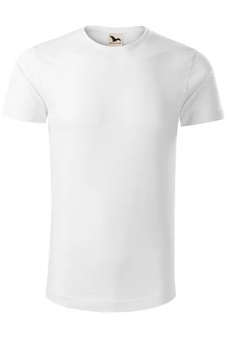 Herren T-Shirt aus Bio-Baumwolle - weiß, M