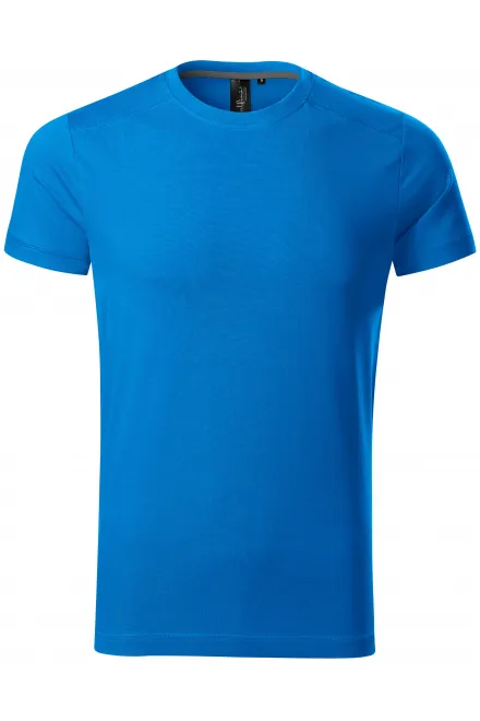 Herren T-Shirt verziert - meerblau, M