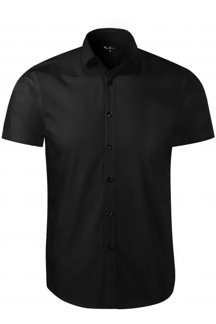 Herrenhemd Slim Fit - schwarz, M