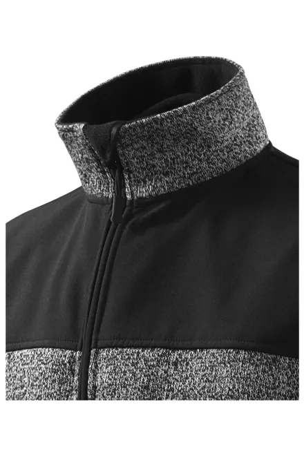 Herrenjacke für Freizeit - knit gray, L