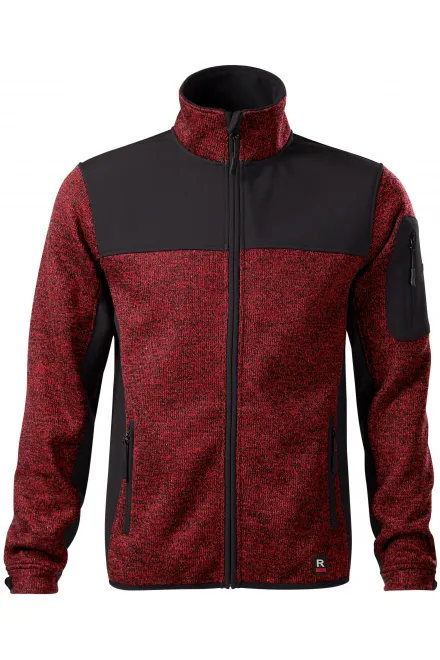 Herrenjacke für Freizeit - rot-schwarz, L