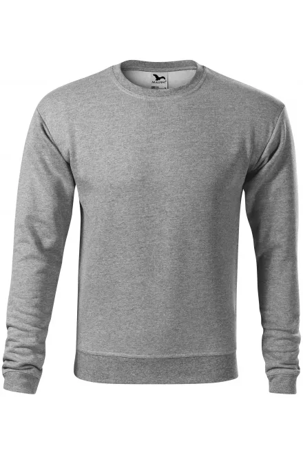 Herren/Kinder Sweatshirt ohne Kapuze - dunkelgrauer Marmor, 3XL