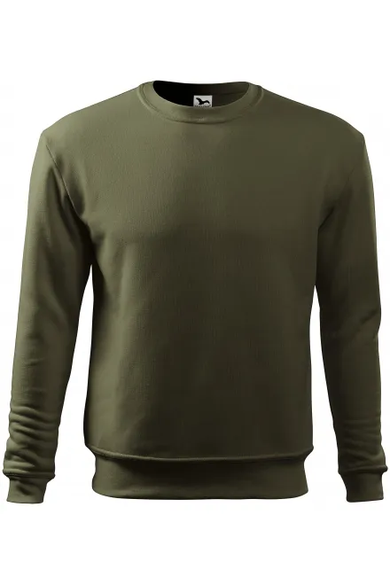 Herren/Kinder Sweatshirt ohne Kapuze - military, 3XL
