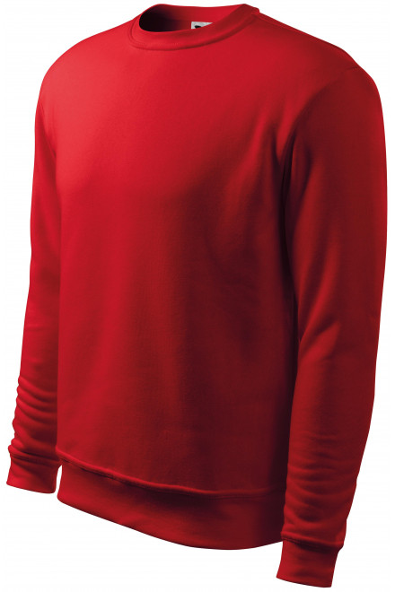 Herren/Kinder Sweatshirt ohne Kapuze, rot, Herren-Sweatshirts
