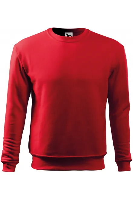 Herren/Kinder Sweatshirt ohne Kapuze - rot, 3XL