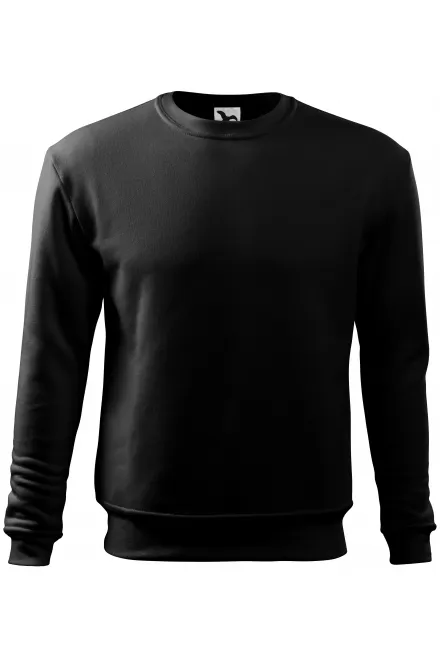 Herren/Kinder Sweatshirt ohne Kapuze - schwarz, 3XL