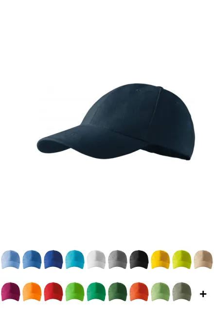 6-Panel-Baseballmütze, dunkelblau