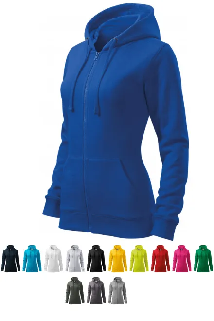 Damen Hoodie mit Kapuze, königsblau