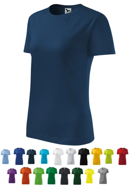 Damen klassisches T-Shirt, Mitternachtsblau