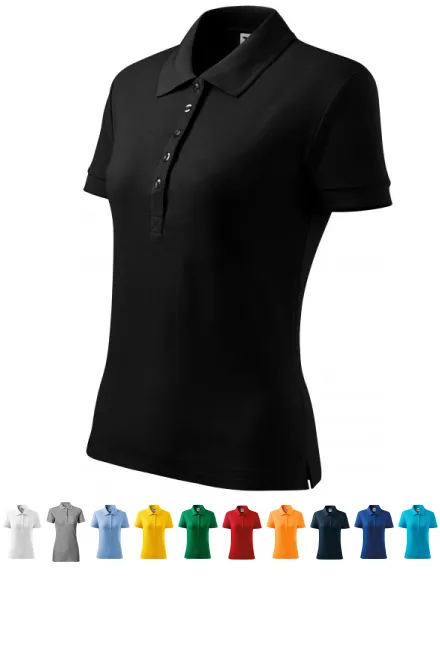Damen Poloshirt, schwarz
