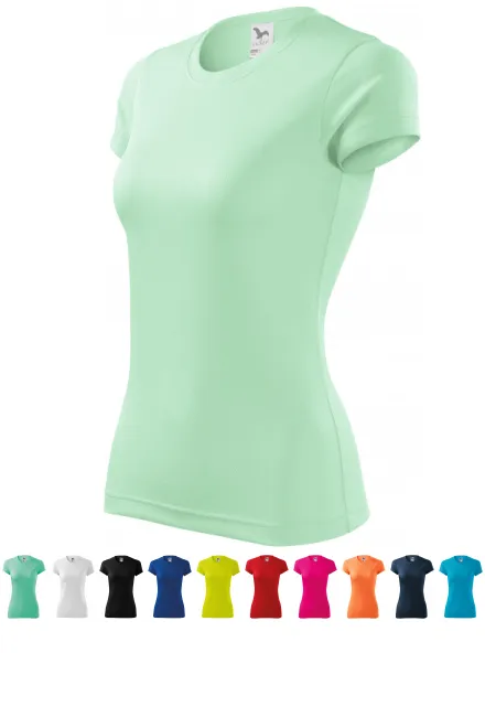 Damen Sport T-Shirt, leichte Minze