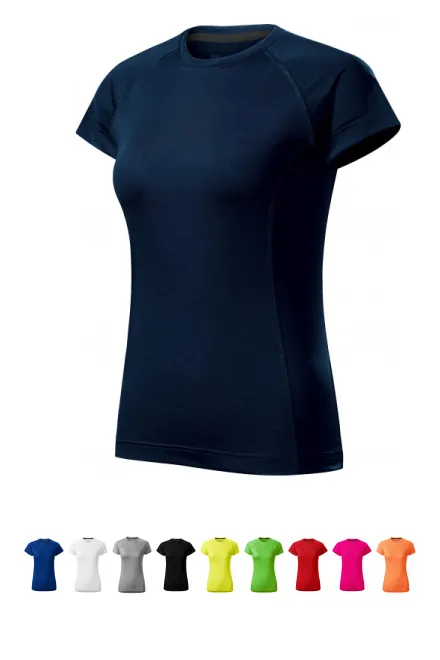 Damen-T-Shirt für den Sport, dunkelblau