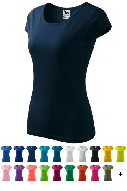 Damen T-Shirt mit sehr kurzen Ärmeln, dunkelblau
