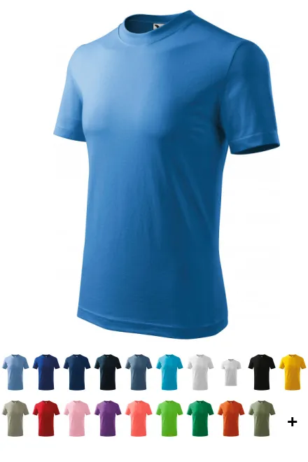 Das einfache T-Shirt der Kinder, hellblau