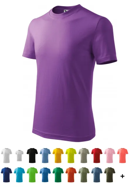Das einfache T-Shirt der Kinder, lila