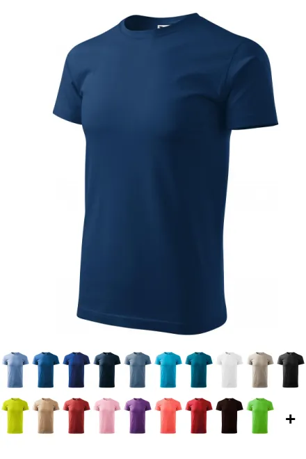 Das einfache T-Shirt der Männer, Mitternachtsblau