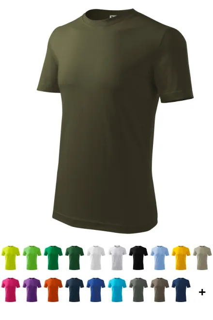 Das klassische T-Shirt der Männer, military