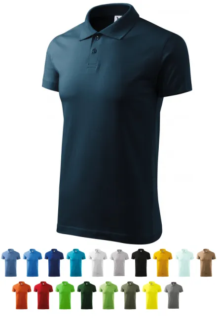 Einfaches Herren Poloshirt, dunkelblau