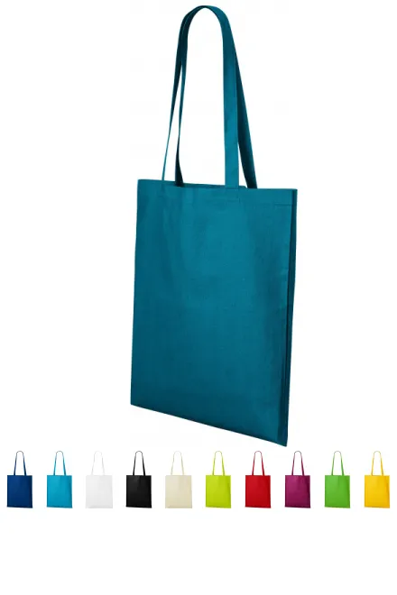Einkaufstasche aus Baumwolle, petrol blue