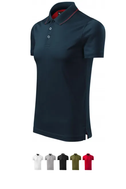 Elegantes mercerisiertes Poloshirt für Herren, dunkelblau